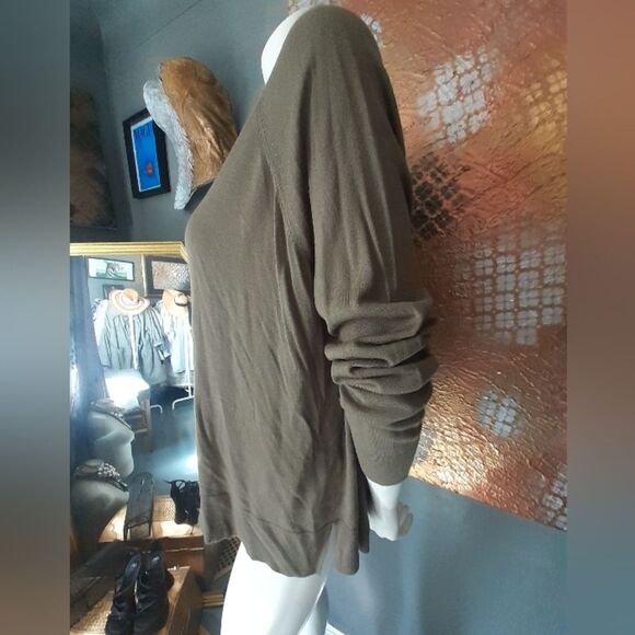 Zara Olive Green Women's Fine Knit Sweater - Picture 6 of 12